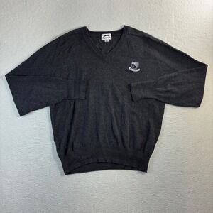 New Haven Country Club Slazenger V Neck Sweater Men M Gray Golf Preppy Vintage